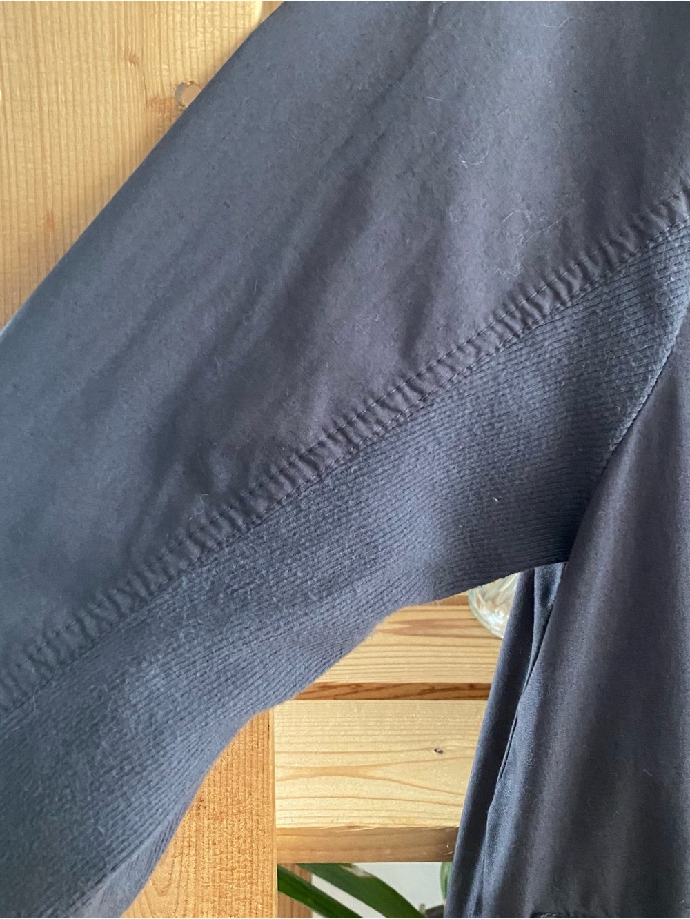 Prairie Underground Dark Gray Ruched Open Front Jacket Large - Picture 10 of 15